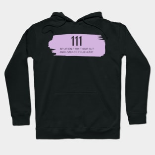 111 Angel Number purple Hoodie